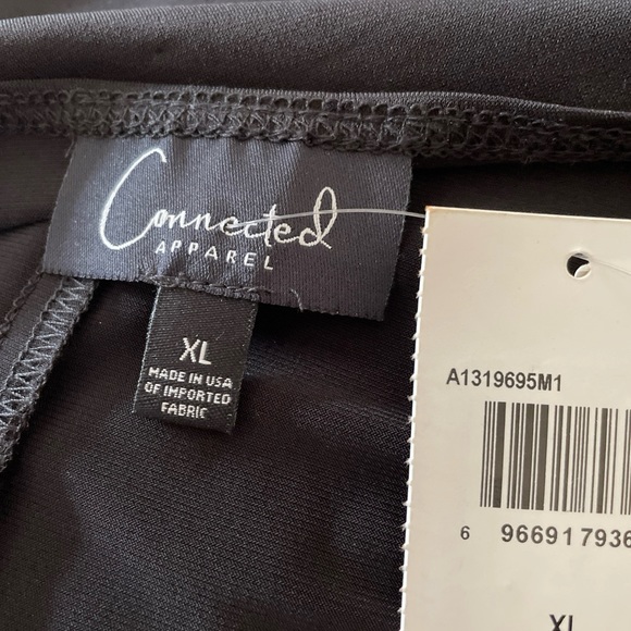 NWT Connected Apparel Open Front Black Cover-Up Jacket - Picture 5 of 6